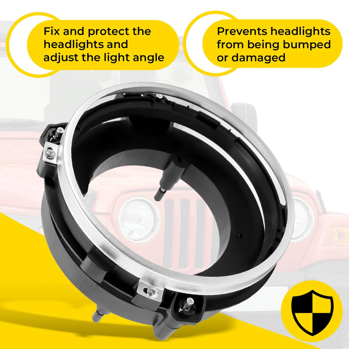 Solid Spare Headlight HeadLamp Bulb Mount Bracket Bucket Front Right For 97-06 Jeep Wrangler