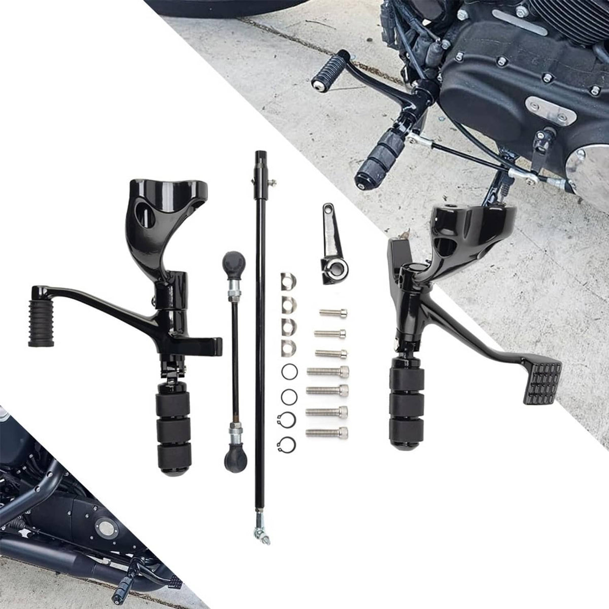 Solidspare Forward Controls Complete Footpegs Levers Kits For Harley Sportster 2014-2022