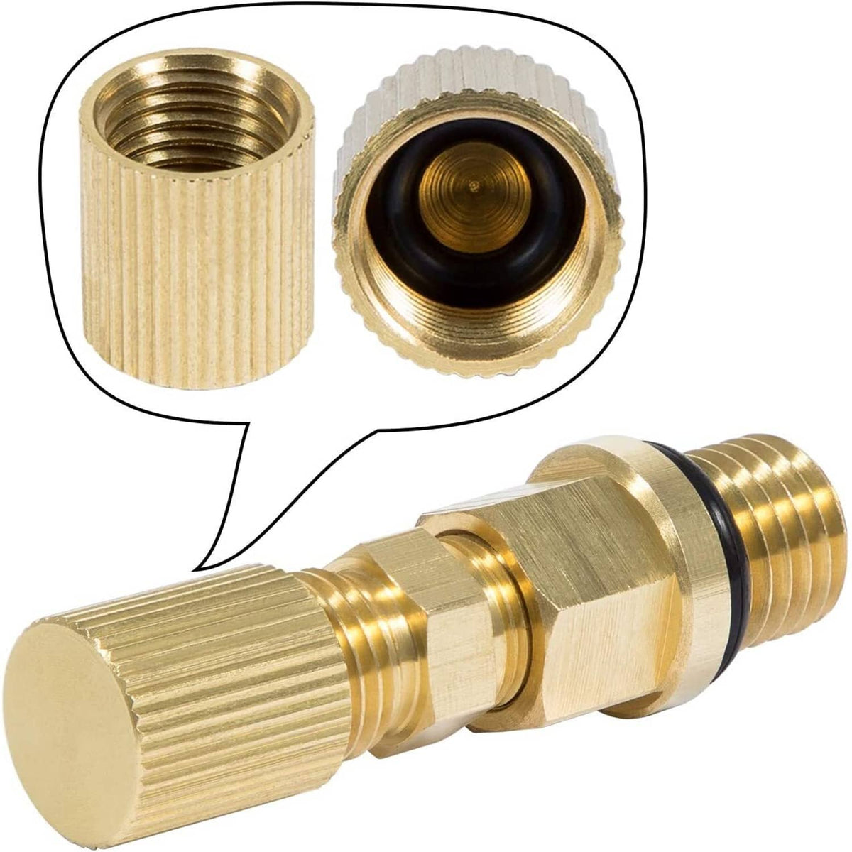 Solid Spare 6.0L Powerstroke Fuel Pressure Test Fitting Adapter for 2003-2010 Ford Diesel