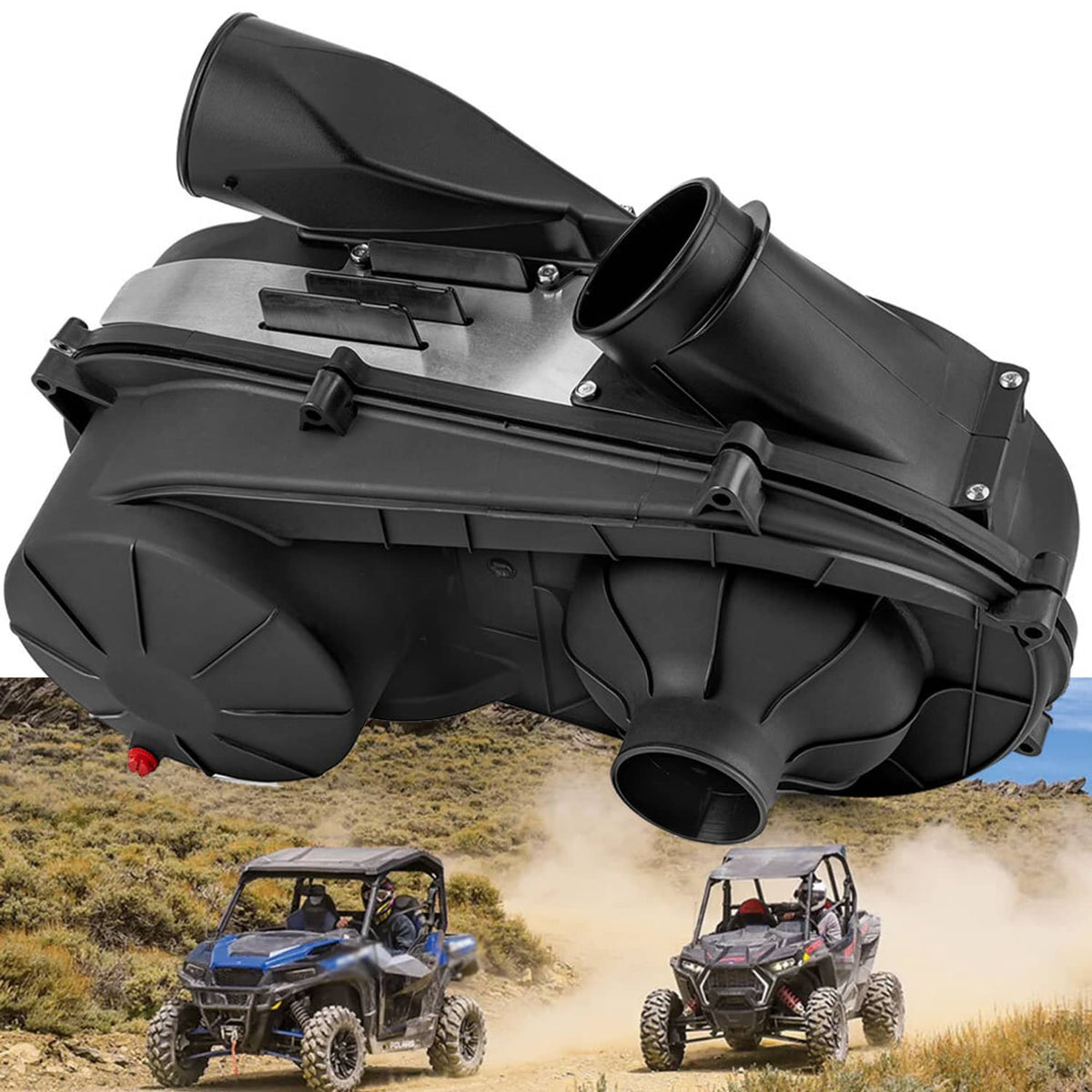 Solidspare Outer + Inner Clutch Belt Cover for Polaris RZR XP 1000 S 4 Repl 2635158 2635611