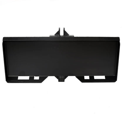 Solidspare 3-Point Attachment Adapter Hitch Adjustable Skid Steer Loader Tractor