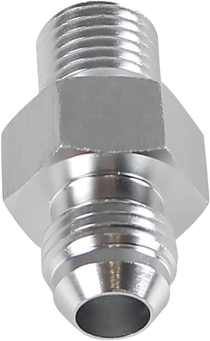 Solidspare 2Pcs Transmission Adapter Fittings 6AN Flare to 1/4" NPSM for TH350 TH400 700R4