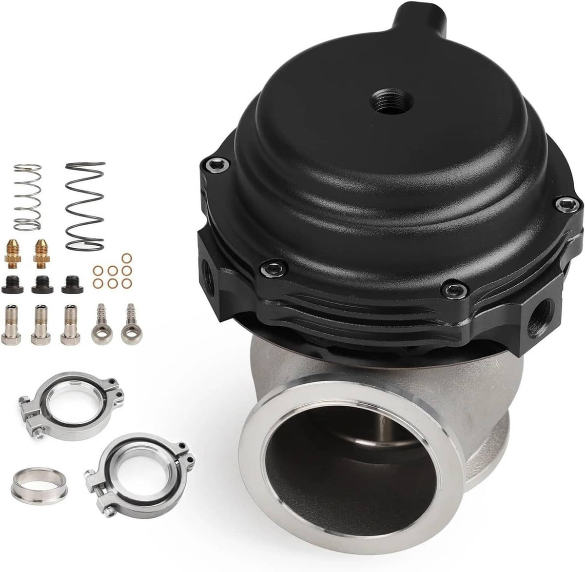 Solidspare Universal 44MM External Turbo Wastegate MV-R TIAL V-Band Flange 7/14PSI Springs