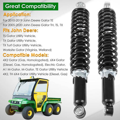 Solid Spare 2* AM129514 Front Left & Right Shocks Absorber for John Deere Gator TE TH TS TX