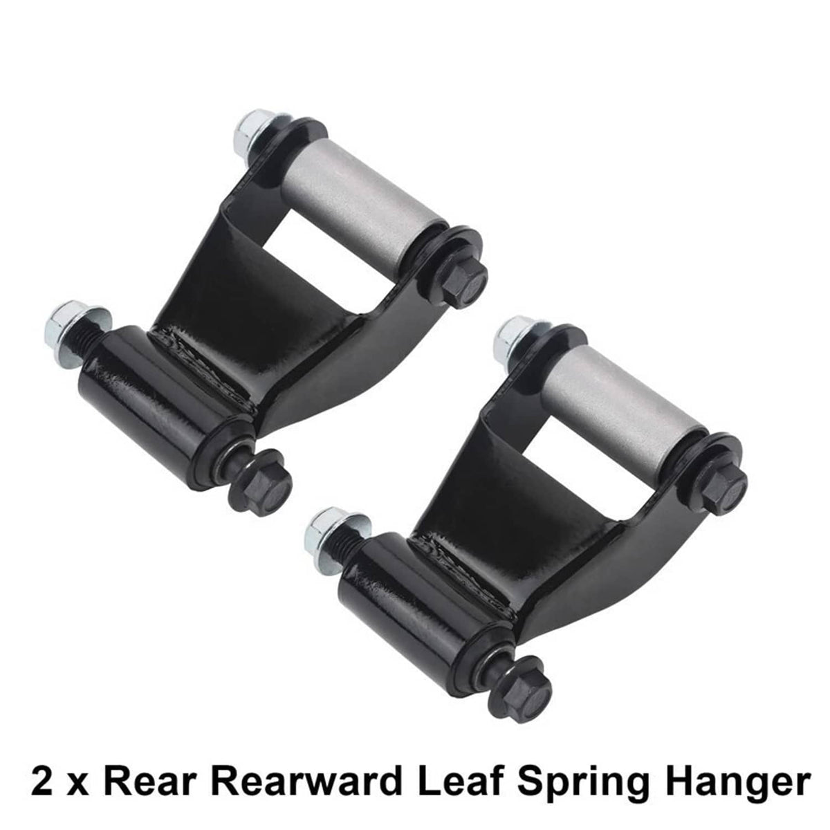 Solidspare 2Pcs Rear Leaf Spring Rear Hanger Bracket + Shackle Set for Ford Ranger Mazda