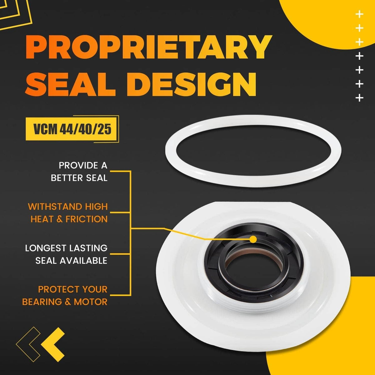 Solidspare Replace for VCM 44/40/25 Bowl Seal Low Profile Cutter Mixer Bowl Seal