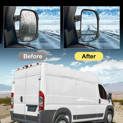 Solidspare Passenger RH Side Manual Door Mirror For 2014-2023 RAM PROMASTER 1500 2500 3500