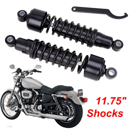 Solidspare 2X 11.75" Rear Shocks Absorber For Harley Electra Glide Street Glide Tour Glide