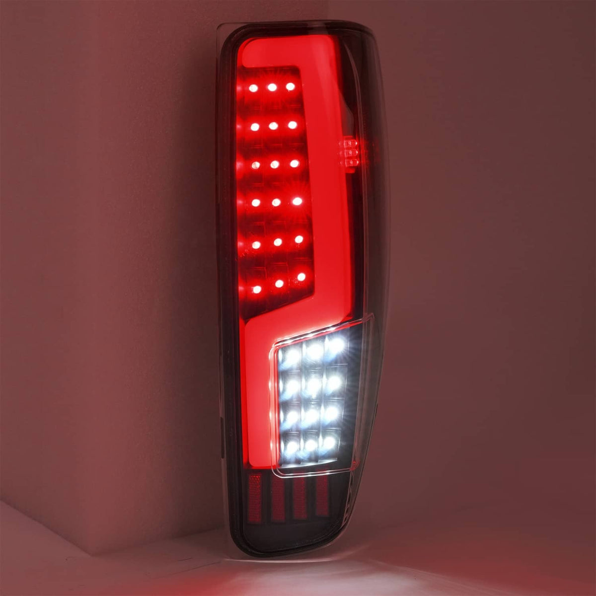 Solid Spare Black For 2004-2012 Chevy Colorado GMC Canyon LED Tube Tail Lights Brake Lamps