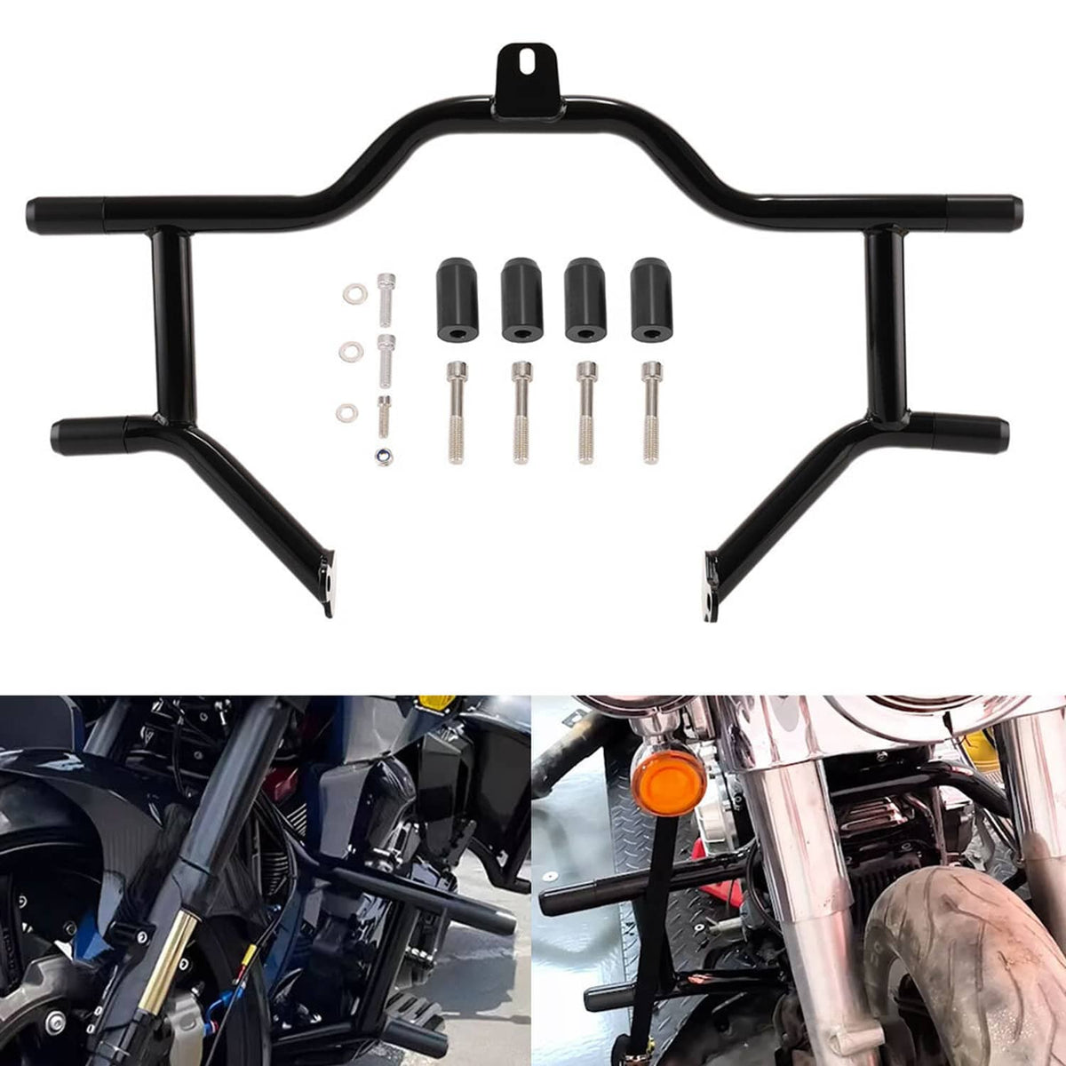 Solidspare Highway Engine Guard Crash Bar Fit For Harley Touring Road King Street Glide 09+