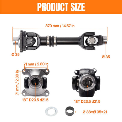 Solidspare For Can-am Renegade 800R 4X4 EFI 2009 2010 2011 Rear Propeller Prop Drive Shaft
