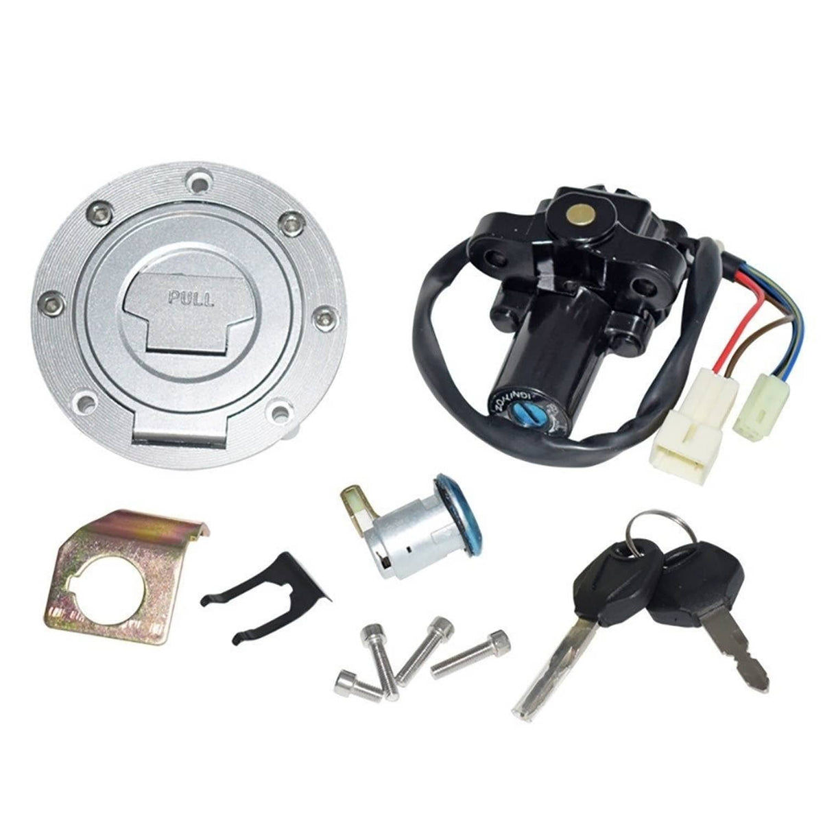 Solidspare Fit For Yamaha YZF R1 98-99 2004-2012 Ignition Switch Lock Fuel Gas Cap Key Set