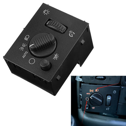 Solidspare LED Headlight Switch For 03-06 Chevy Silverado Suburban Tahoe Sierra Black