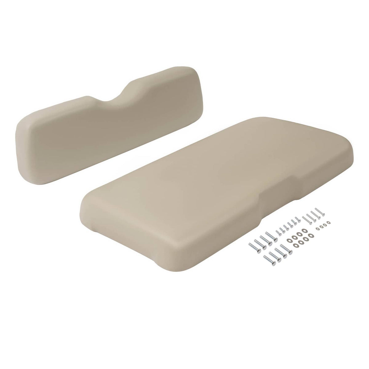 Solidspare For EZGO RXV 2008-Up Models Stone Golf Cart Front Seat Cushion Bottom Backrest