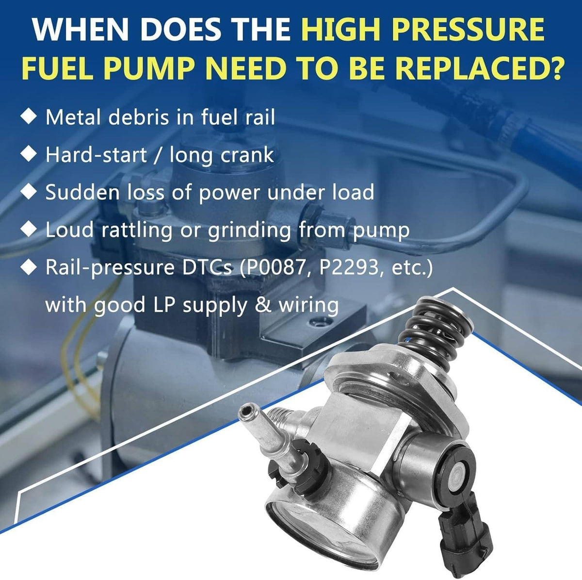 Solidspare High Pressure Fuel Pump For 2015-2017 Kia Hyundai Santa Fe 3.3L 3.8L 35320-3C220