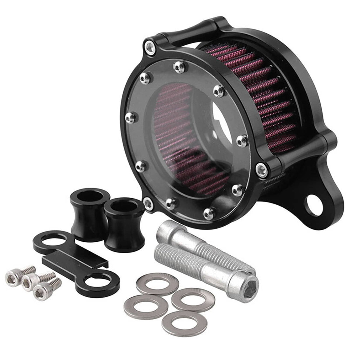 Solidspare For Harley Sportster Iron XL 883 1200 72 48 Air Cleaner Intake Filter Kit New
