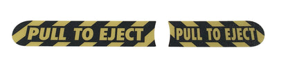 PULL TO EJECT Decal / Sticker Set for Jeep Wrangler JK, JKU, Sahara, Rubicon, SE