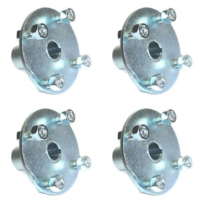 (4) 4" x 4" Lug 1" Hubs for 1006 Rims 8" x 8.5", 21" x 12.00-8, 22" x 11.00-8