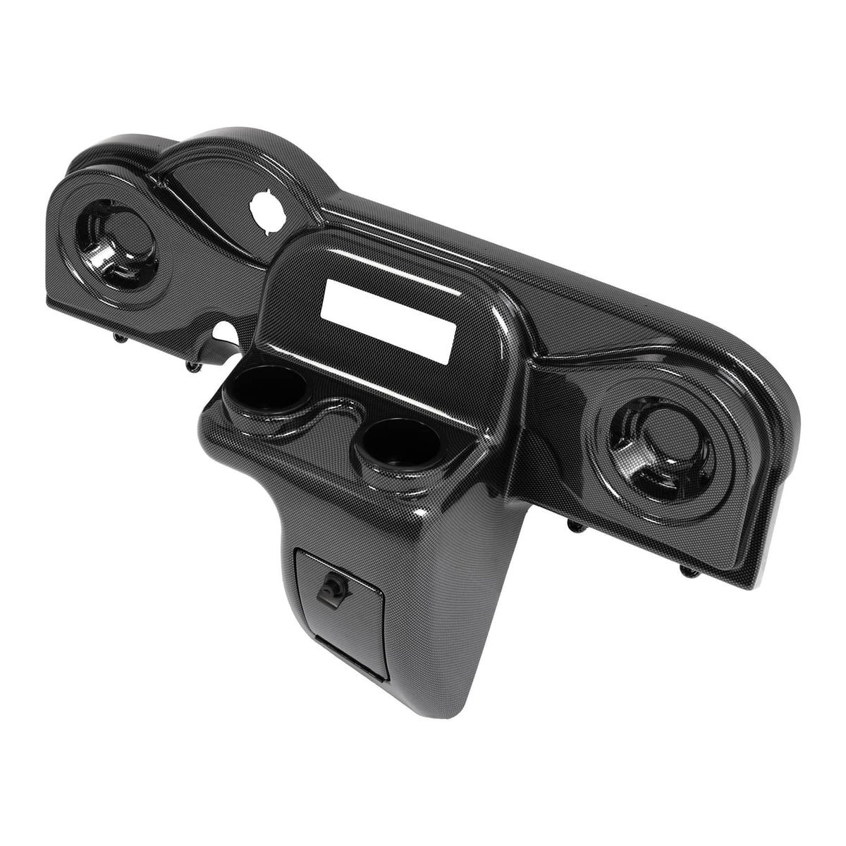 Solidspare Golf Cart Carbon Fiber Style Radio & Speaker Dash Cover For EZGO RXV 2008-up