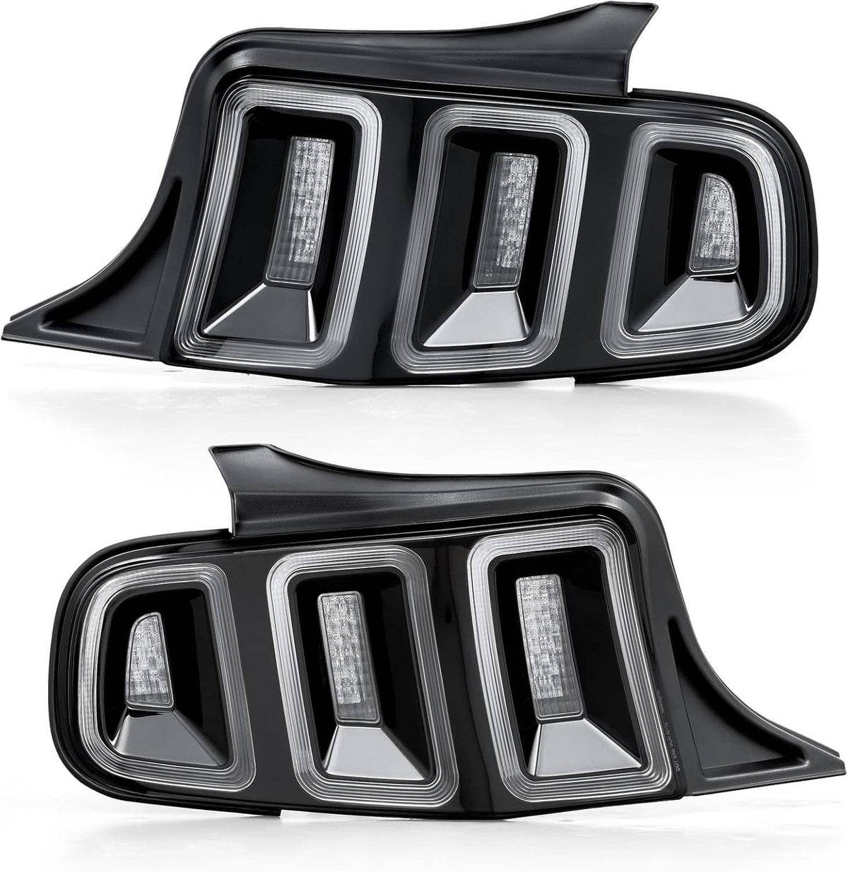 Solidspare Tail Lights Black Brake Lamps For 2010-2014 Ford Mustang Full LED w/ Sequential