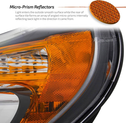 Solidspare Left & Right Side Headlights w/DRL For 2014-22 Dodge Ram 1500/2500/3500 68154588