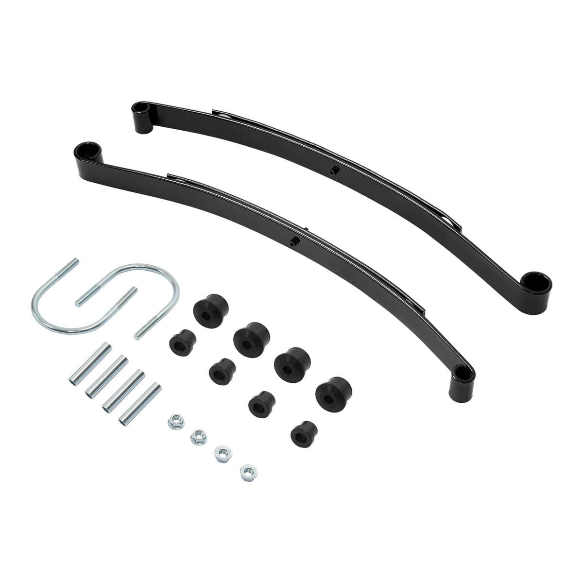 Solidspare Rear 2 Leaf Spring Kit W/Bushing & Sleeves For Golf Carts EZGO RXV 2008-UP