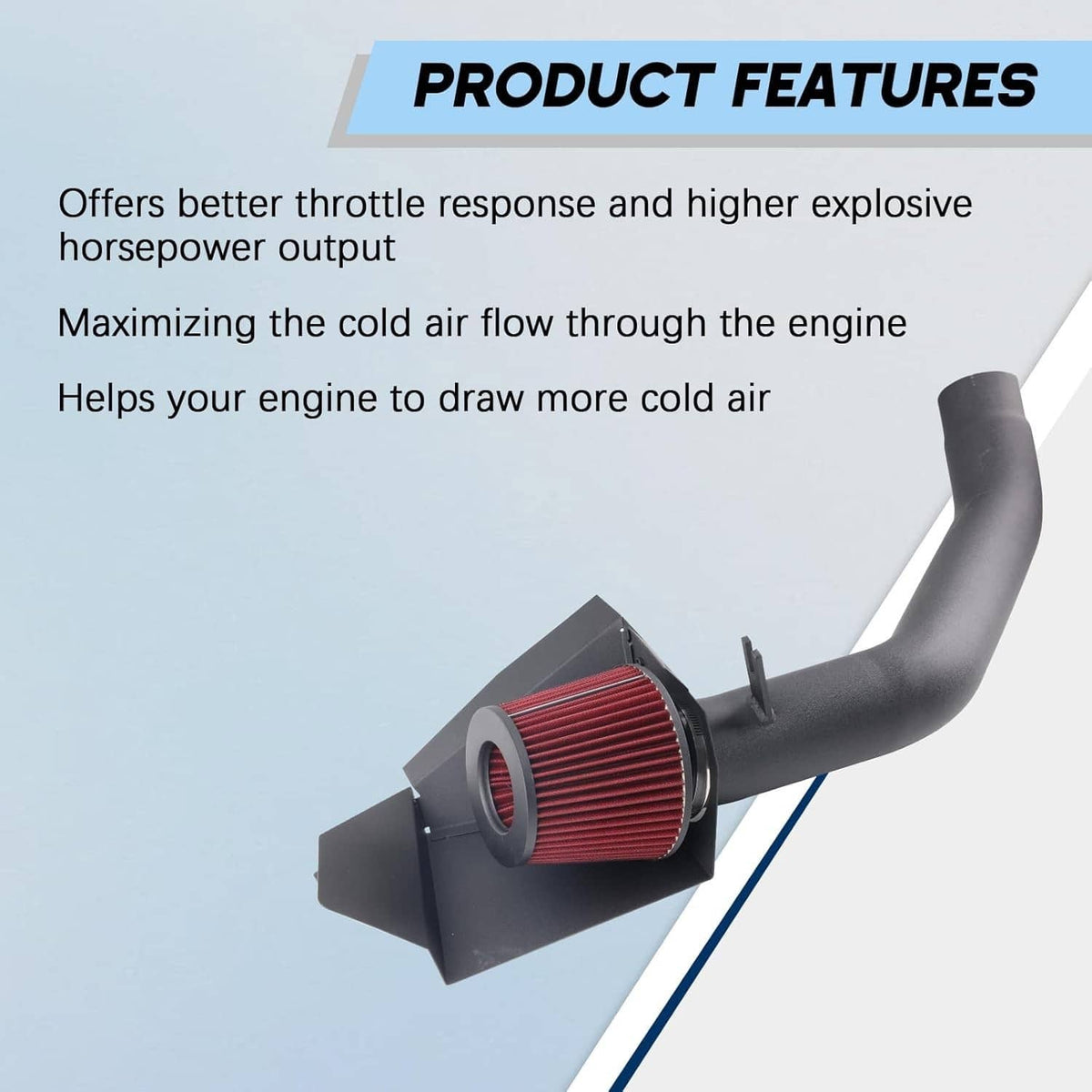 Solidspare NEW Cold Air Intake System For 12-15 BMW 335i/14-16 435i M235i /16 M2 N55 Turbo