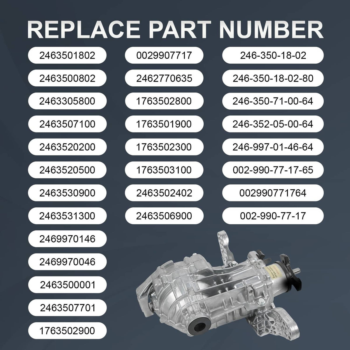 Solidspare Rear Axle Differential Assembly FIT Mercedes Benz CLA45 A45 AMG A250 B250 4Matic