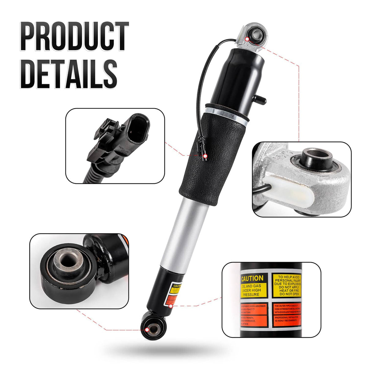 Solidspare Rear Shock Absorber for 15-20 Escalade Suburban Tahoe Yukon 84176675 23151122