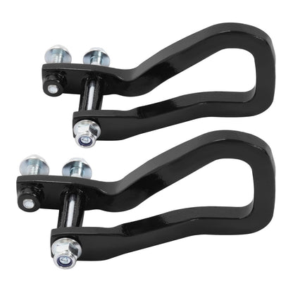 Solid Spare Heavy Duty Front Car Tow Hooks w/ Bolts For GMC Sierra 1500 2019-2026 Black