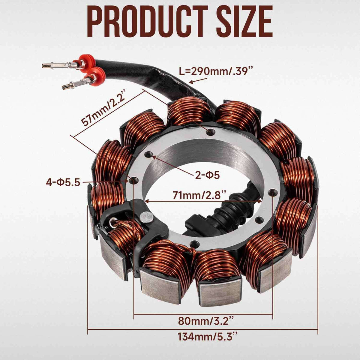 Solidspare Stator fits for Harley 1450 FLTR FLHT FLHP Road King Glide Electra Glide 02-05