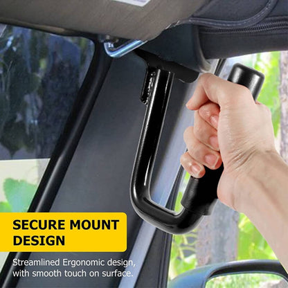 Solidspare Pair Black Steel Front Grab Handles for 1997-2006 Jeep Wrangler TJ & Unlimited