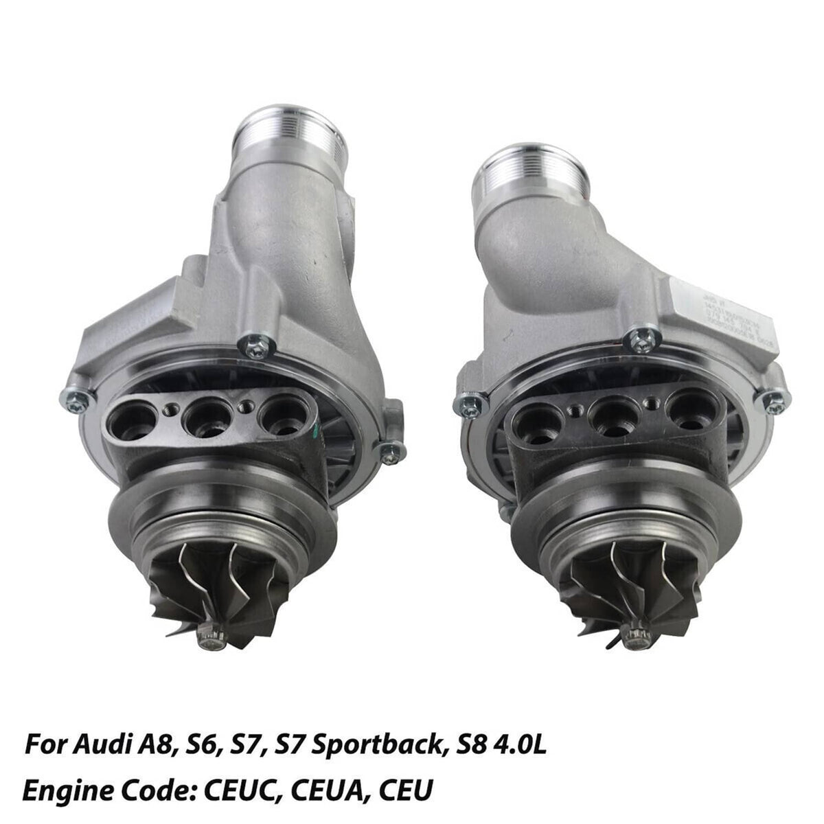 Solidspare 2Pcs Turbo Turbocharger Compressor CHRA Core For Audi S6 S7 A8 S8 4.0L CEUC CEUA