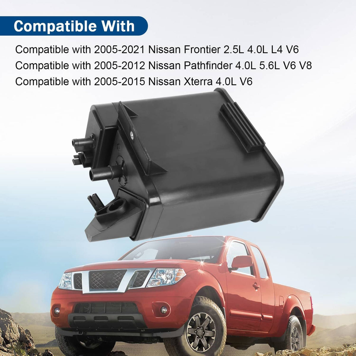 Solidspare Fuel Vapor Charcoal Canister for NISSAN PATHFINDER 2005-2012,XTERRA 2005-2015