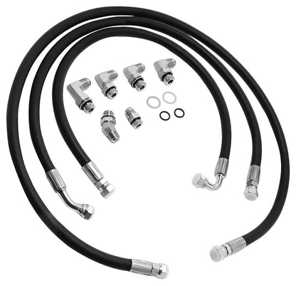 Solidspare NewTransmission Lines HEAVY-DUTY Cooler Hoses For 06-10 GM 6.6L +Allison