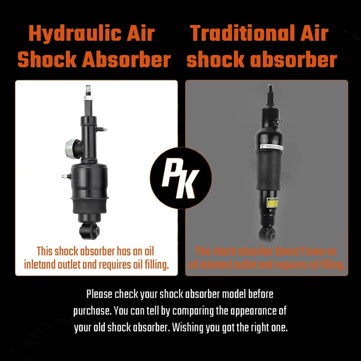 Solidspare 2Pcs Rear Hydraulic Air Suspension Shock Struts For 2011-2021 Infiniti QX56 QX80