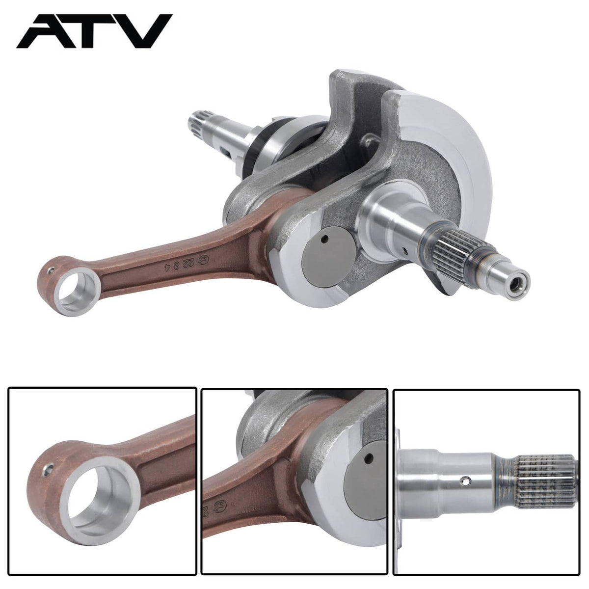 Solidspare US NEW Crankshaft Assy Crank Shaft 1:7 For HiSun 750 For HS HiSun 750 Cub Cadet