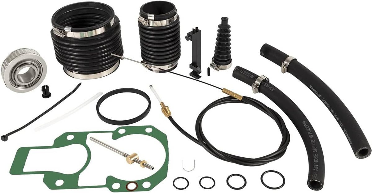 Solid Spare For Quicksilver Mercruiser Alpha One Transom Seal Bellow Kit & Lower Shift Cable