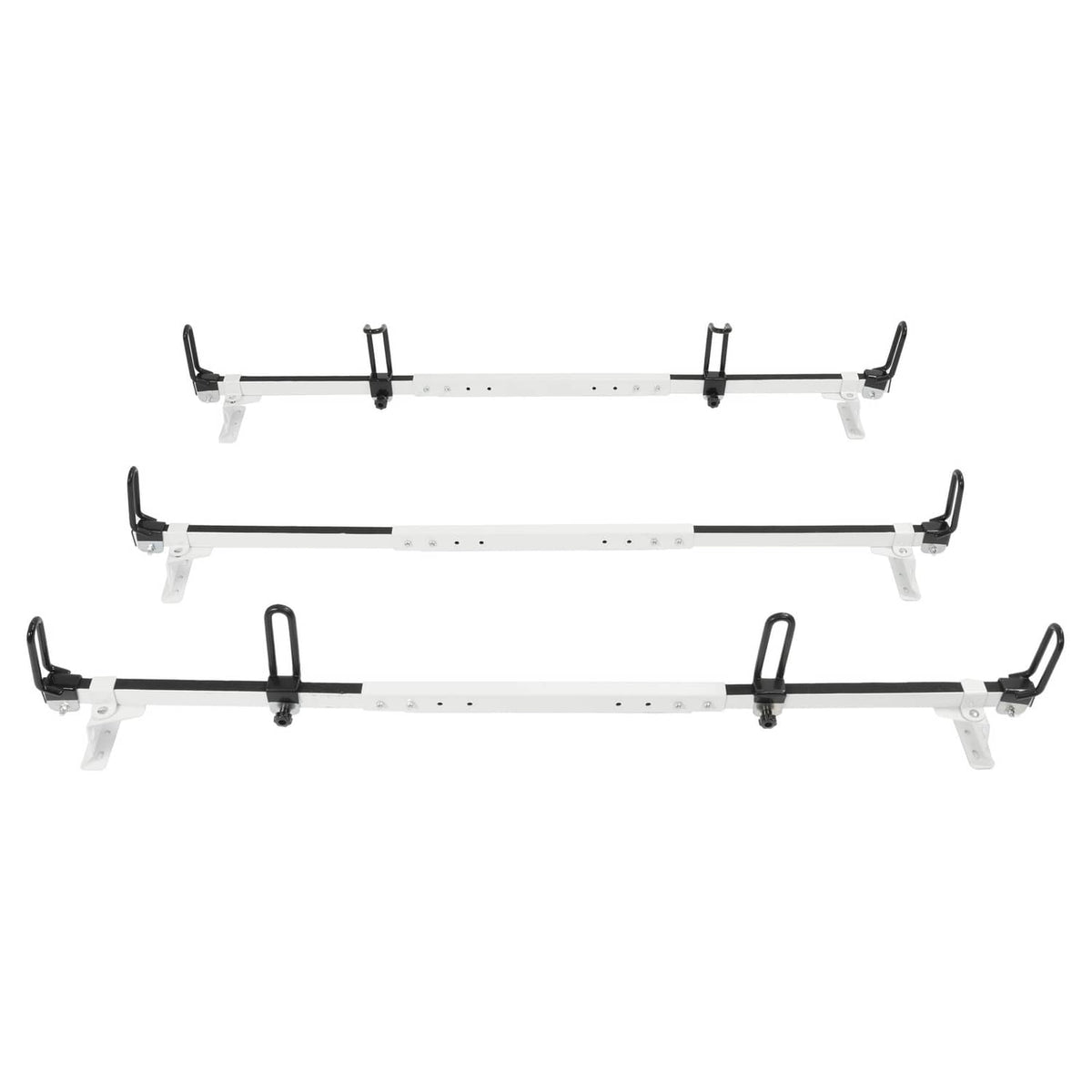 Solid Spare 3-Bars Cargo Van High Ladder Roof Rack For Nissan NV 1500 2500 3500 750 lbs