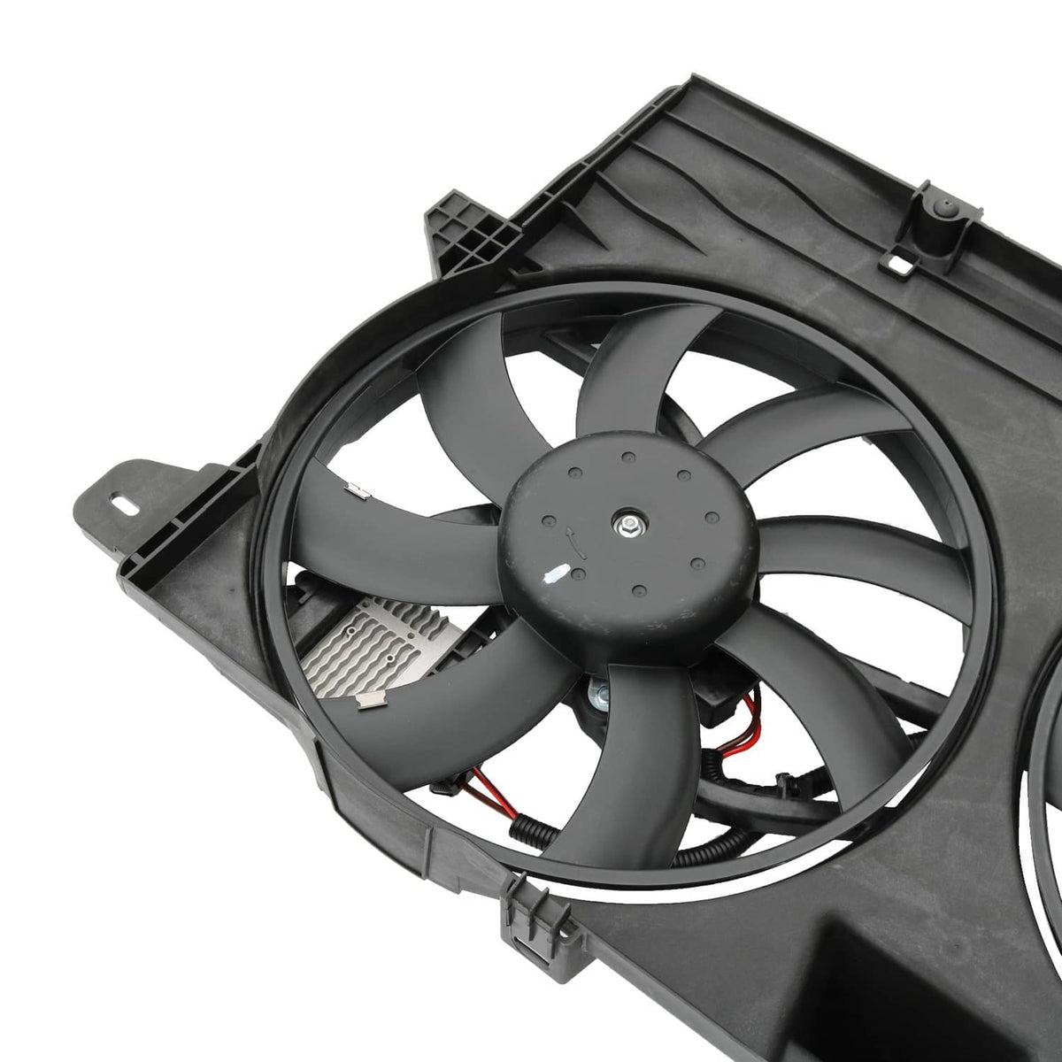 Solidspare FO3115177 Dual Radiator Condenser Cooling Fan Assembly For Ford Edge MKX Lincoln