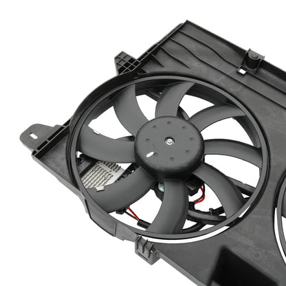 Solidspare FO3115177 Dual Radiator Condenser Cooling Fan Assembly For Ford Edge MKX Lincoln