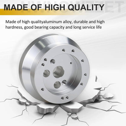 Solidspare 5 & 6 Hole Steering Wheel Polished Short Hub Adapter Ididit For GM