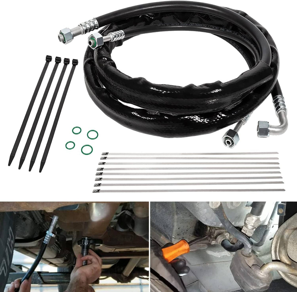 Solidspare C4677 Rear Aux AC Lines Replacement for Caravan & Town and Country 2008-2011