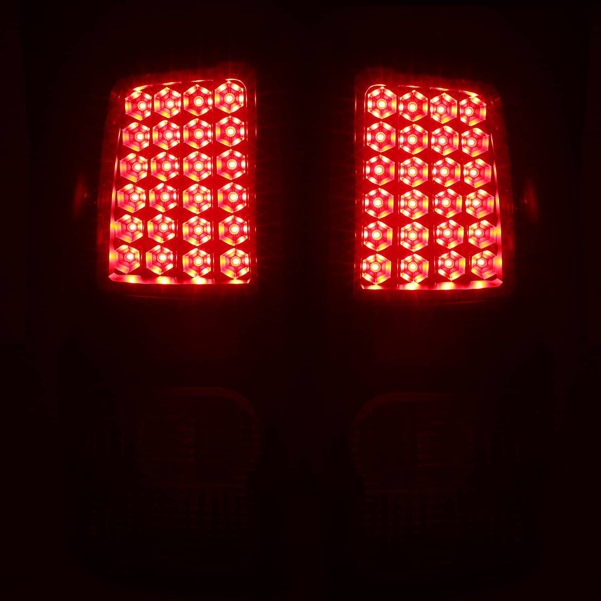 Solid Spare Black Smoke For Toyota Tundra 2007-2013 LED Tail Lights Brake Lamps Left+Right