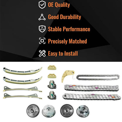 Solidspare Engine Timing Chain Kit For Hyundai KIA Santa Fe Sorento Azera 3.8 24410-3CGA3