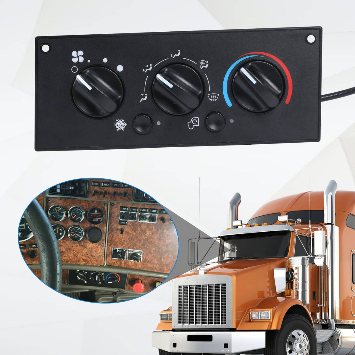 Solidspare Heavy Duty Climate Control Module For 2002-2006 Kenworth W900 T800 T600A