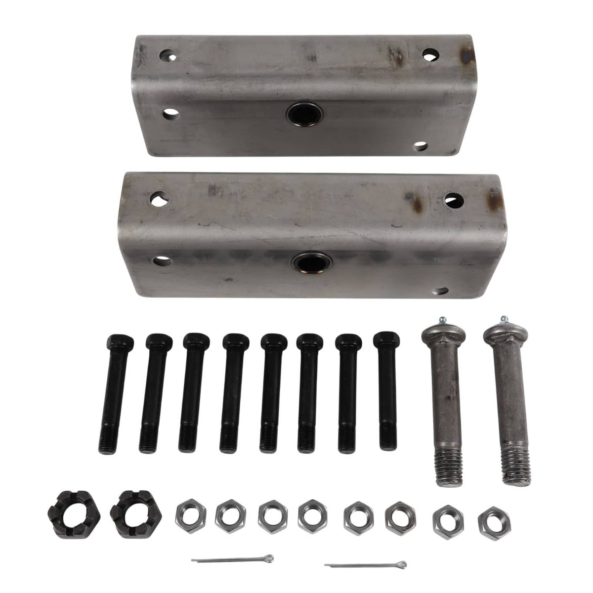 Solidspare Pair Trailer Suspension Rebuilt Kit Slipper Spring 12" Equalizer Bushings Bolts