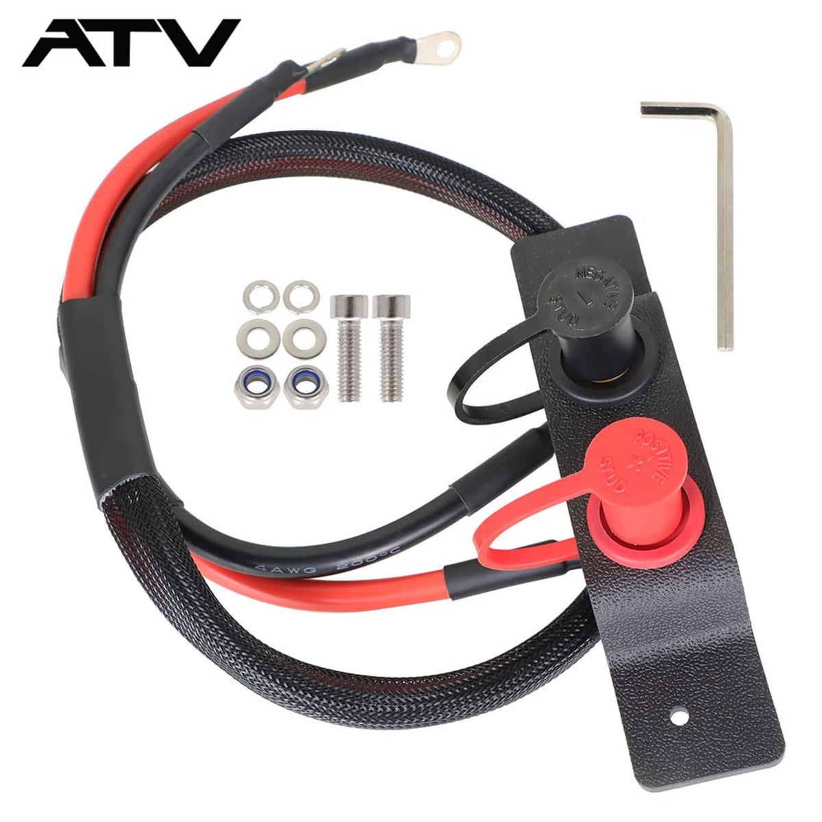 Solidspare UTV ATV Battery Jump Post Kit Remote Battery Terminal Relocation for Can-Am X3