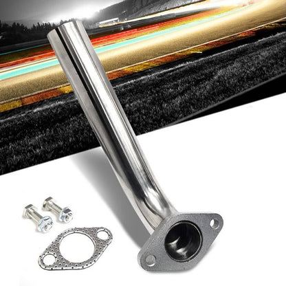 Solidspare Wastegate SS Dump Tube 2-Bolt For 38MM 35MM Pipe Actuator Turbo Dump Silver