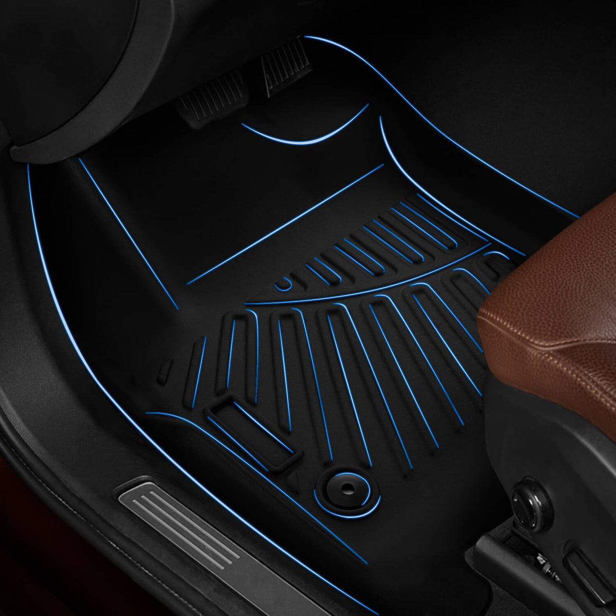 Solidspare For 2018-2025 Ford Expedition / Expedition Max All Weather 3 Rows Floor Mats US